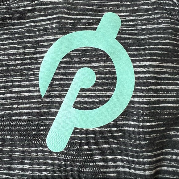 Lululemon Peloton Swiftly Tech Racerback Tank Top Heathered Grey Stripe Size 6 - Picture 3 of 5